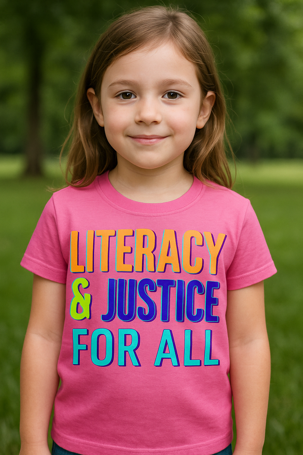 Literacy & Justice Kids Tee - Fun Educational Shirt for Children, Gift for Young Advocates, Back to School Wear, Inclusive Apparel, [...]